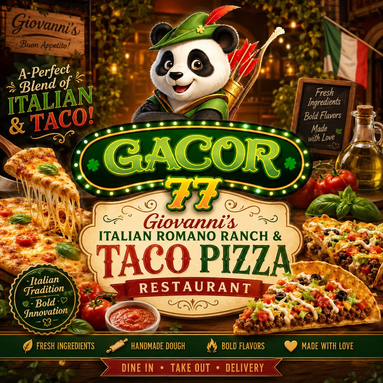 GACOR77 | Zombiedogzdayton Italian Romano Ranch & Taco Pizza Restaurant