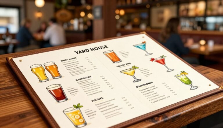 yard house drink menu